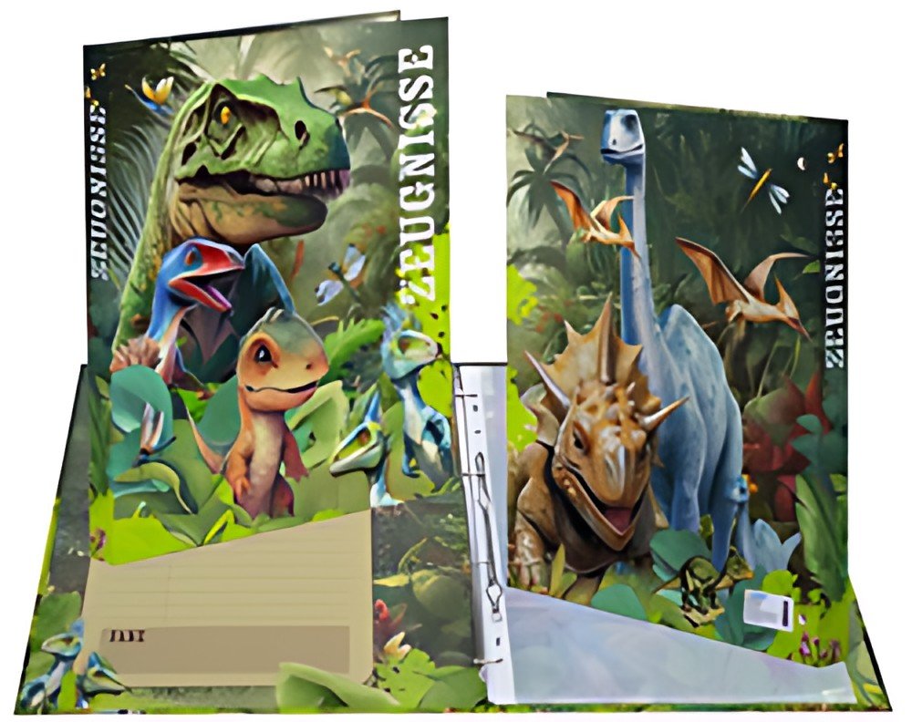 Classeur à anneaux pour certificats HERMA "Dino World", DIN A4