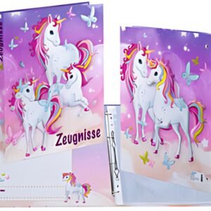 Classeur à anneaux pour certificats HERMA « Licorne », DIN A4