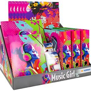 HERMA Série de motifs "Music Girl", présentoir