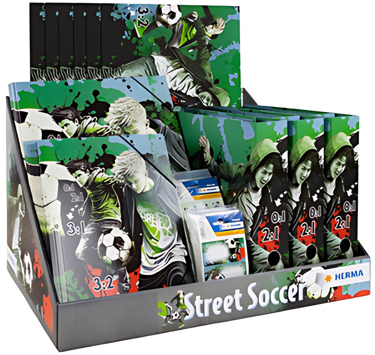 HERMA Série de motifs "Street Soccer", présentoir