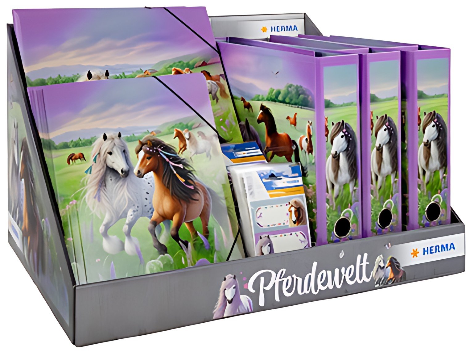 HERMA Série de motifs "Le monde des chevaux", présentoir