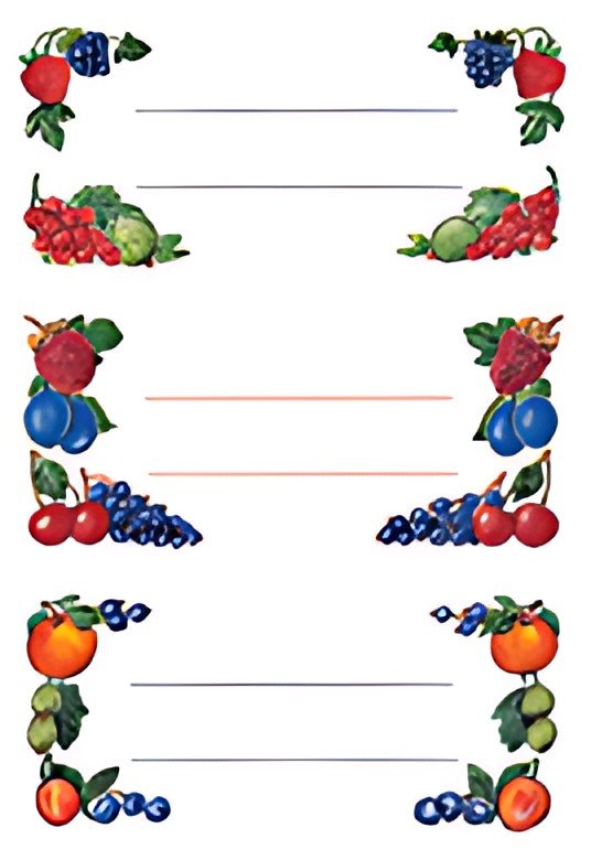 HERMA Étiquette de cuisine Baies diverses, 76 x 35 mm