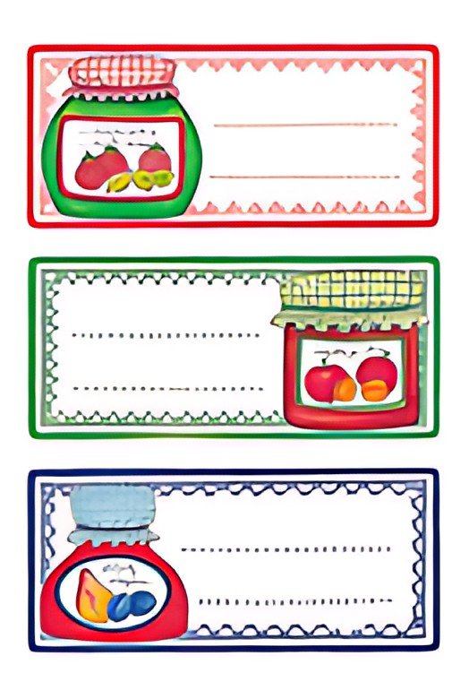 HERMA Étiquette de cuisine Bocaux, 76 x 35 mm, en couleurs