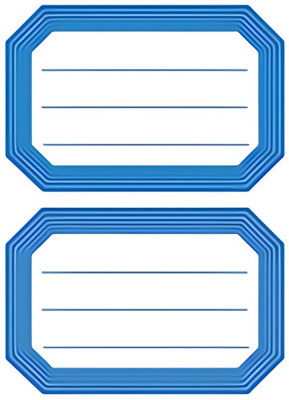 HERMA étiquettes pour livre, 82 x 55 mm, conception de marge