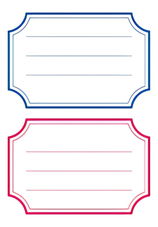 HERMA étiquettes pour livres, 78 x 53 mm, marge bleu / rouge