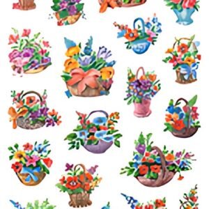 HERMA Autocollants DECOR "Fleurs dans un panier"