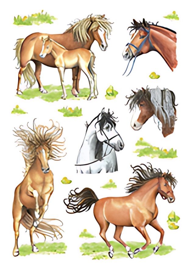 HERMA Sticker DECOR "Dessins de chevaux"