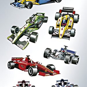 HERMA sticker DECOR "Voitures de course"