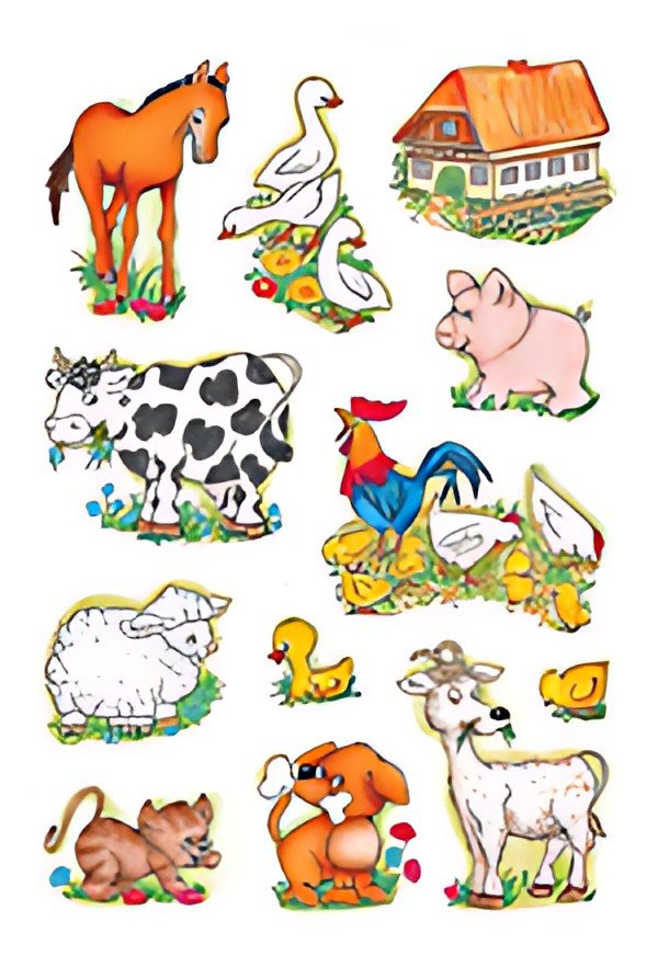 HERMA Autocollants DECOR "Animaux de ferme"