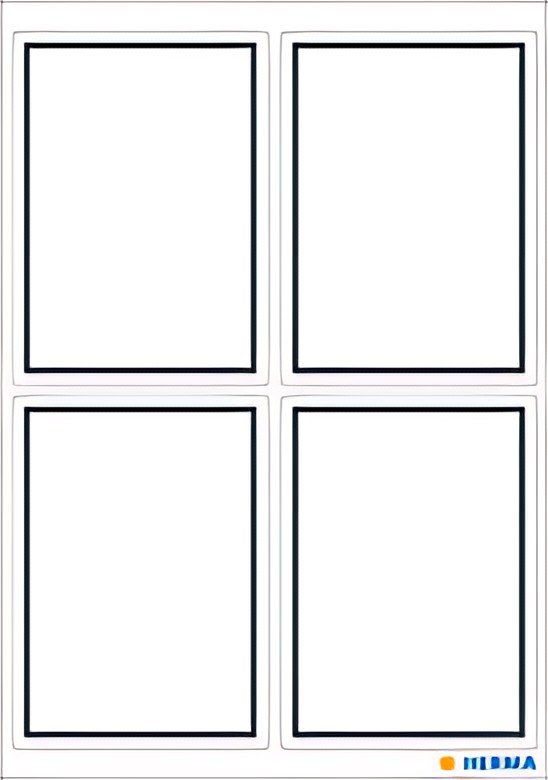 HERMA Etiquettes pour livres, 40 x 55 mm, conception marge