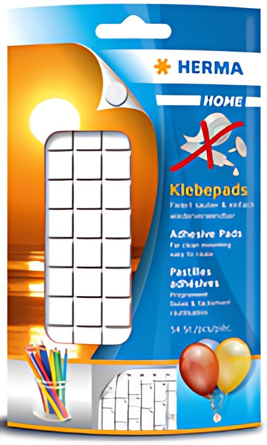 HERMA Pastille adhésive, amovible, réutilisable, blanc