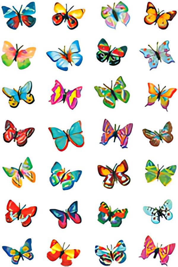 HERMA Sticker MAGIC "Papillons", film scintillant