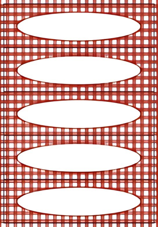HERMA Étiquette de cuisine Carreau Vichy, 76 x 23 mm, rouge