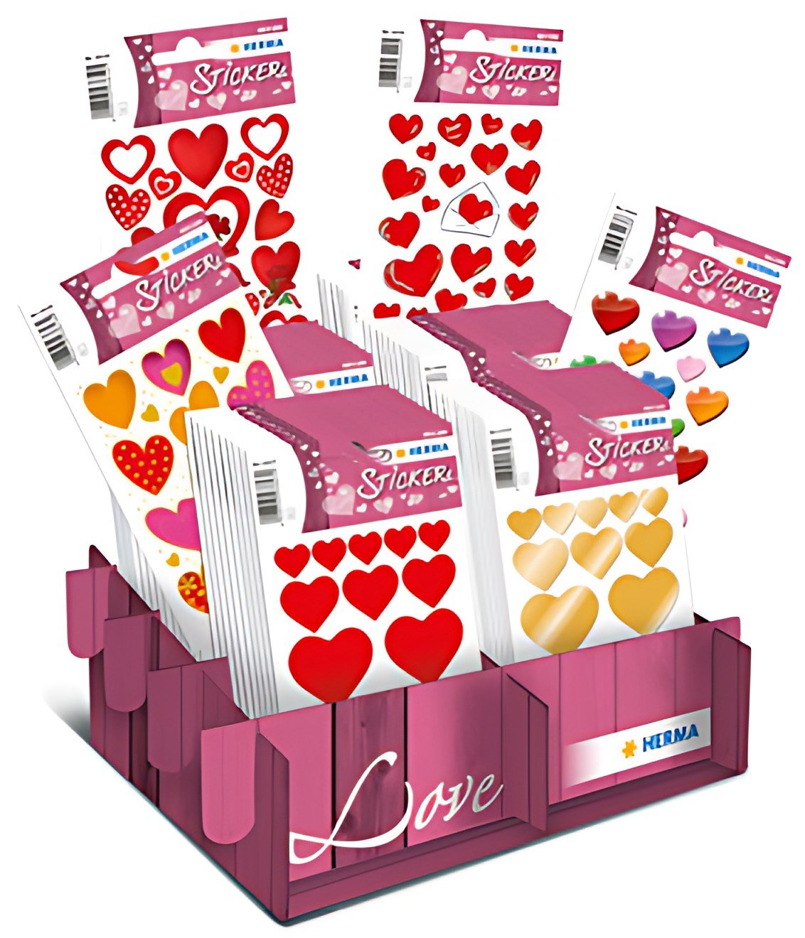 HERMA Sticker DECOR Love classique, dans un présentoir de