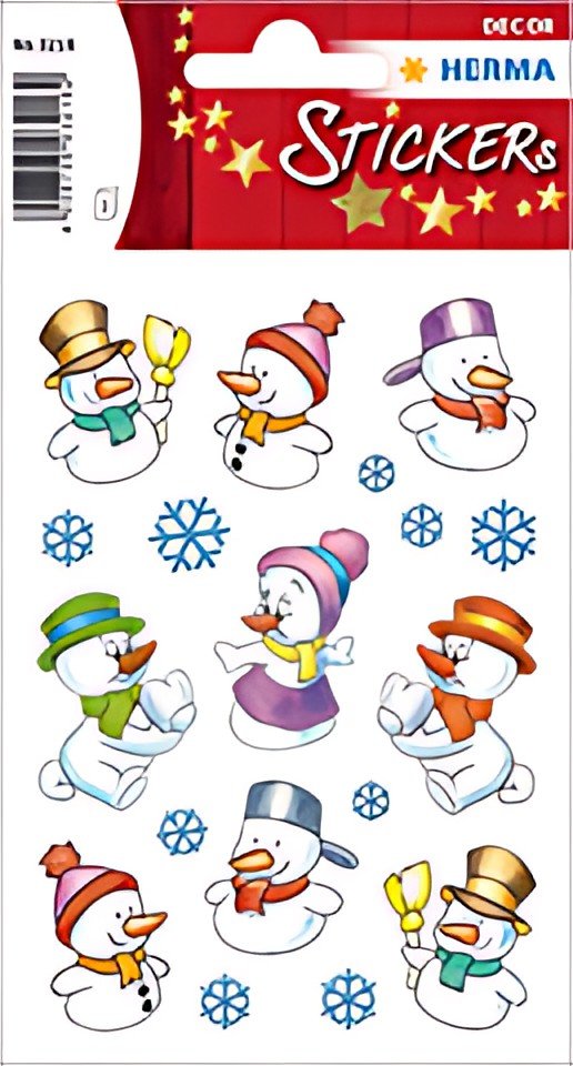 HERMA Sticker de Noël DECOR "Bonhommes de neige"