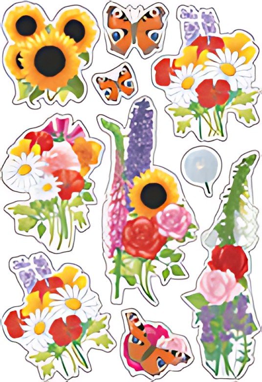 HERMA Autocollants DECOR "Fleurs modernes"
