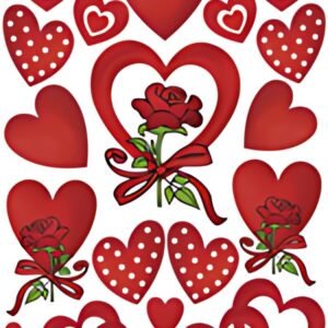 HERMA Sticker DECOR "Coeurs & Roses"