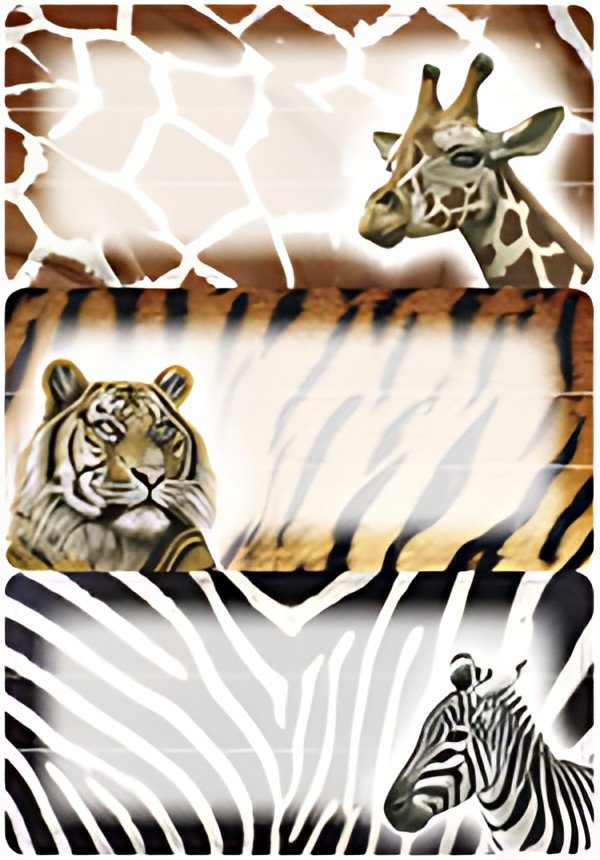 HERMA Étiquettes VARIO "Animaux d'Afrique", 76 x 35 mm