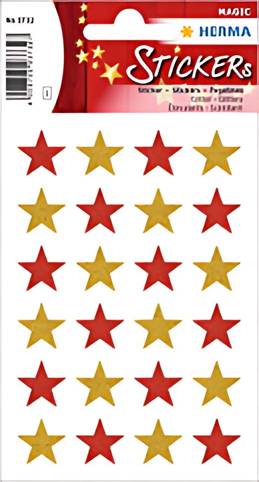HERMA Autocollants de Noel MAGIC "étoiles", pailletté