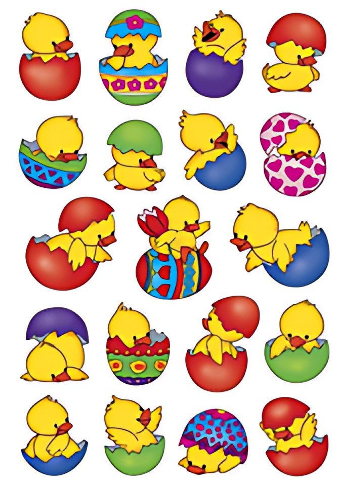 HERMA Stickers de Pâques DECOR "Poussin dans l'oeuf"
