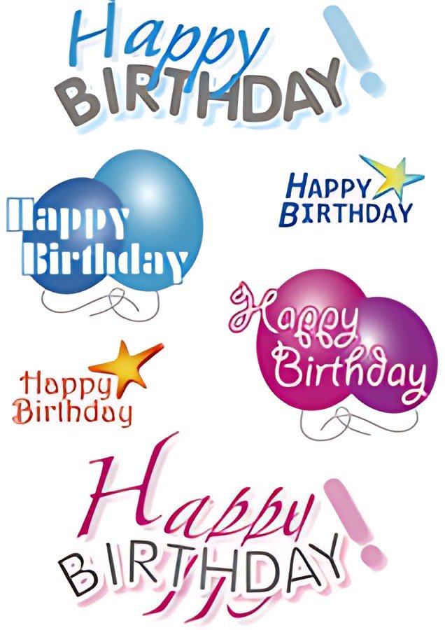 HERMA Sticker DECOR "Happy Birthday"