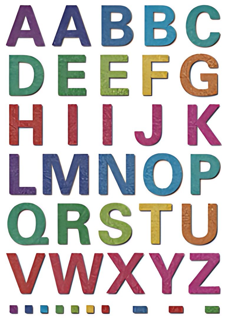 HERMA lettres alphabétiques MAGIC A-Z, glittery