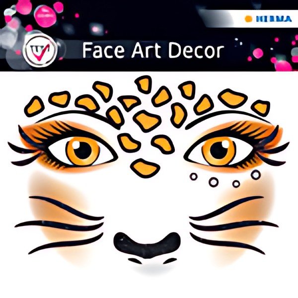HERMA Face Art Sticker visage "Léopard"