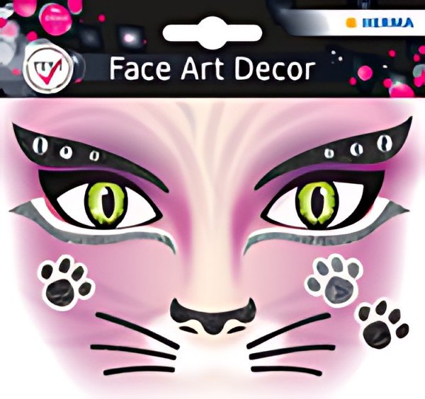 HERMA Face Art Sticker visage "Chat rose"