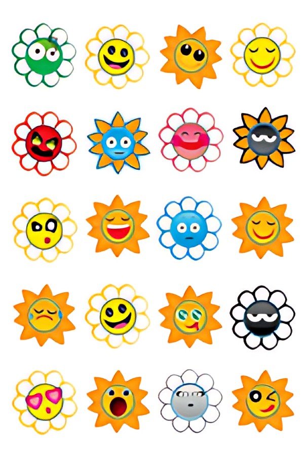 HERMA Sticker MAGIC "Crazy Suns", puffy