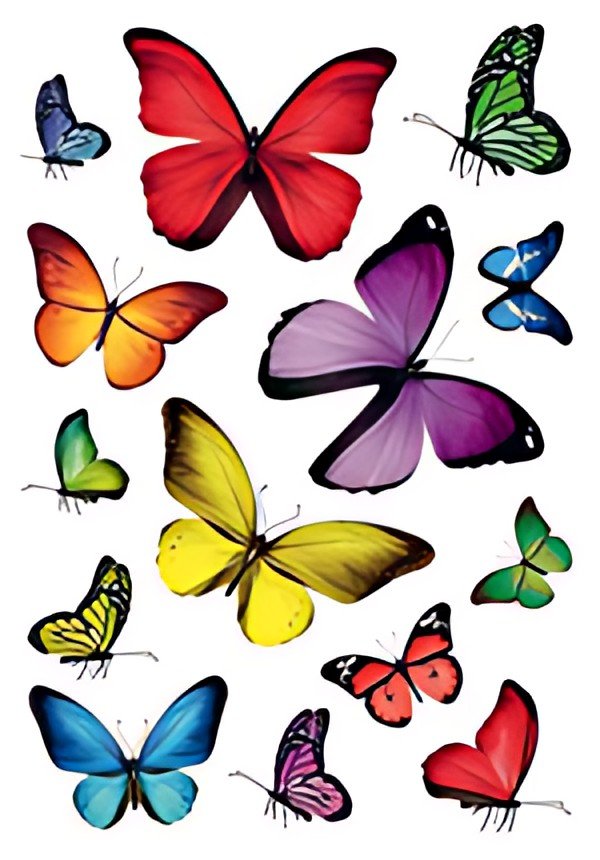 HERMA Sticker DECOR "Multitude de papillons"