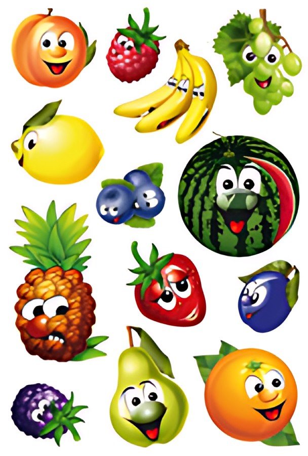 HERMA Sticker MAGIC "Fruits", yeux vacillants