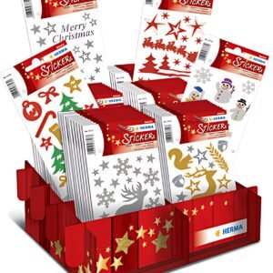 HERMA Autocollants de Noël MAGIC "brillant & pailleté",