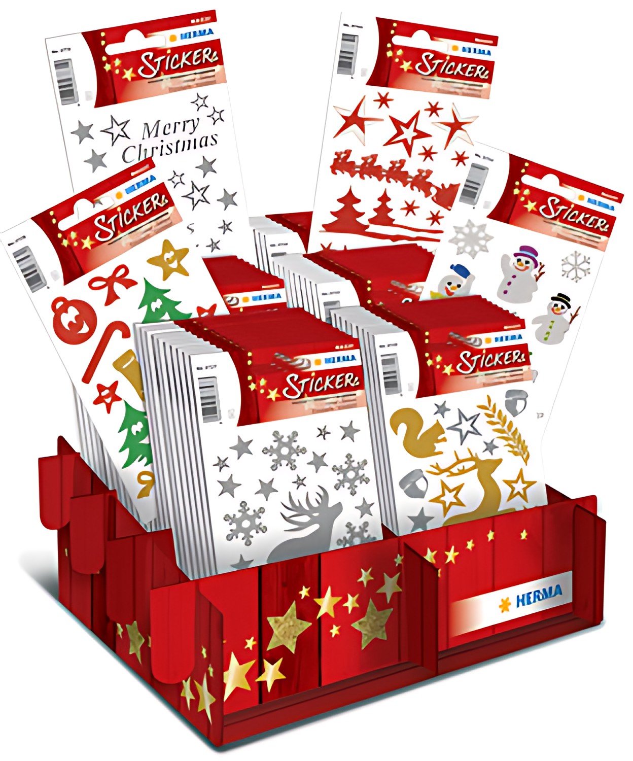 HERMA Autocollants de Noël MAGIC "brillant & pailleté",
