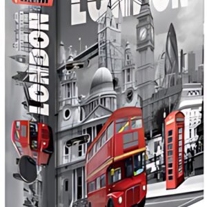 HERMA Classeur à levier à motifs "London", A4, dos: 70 mm