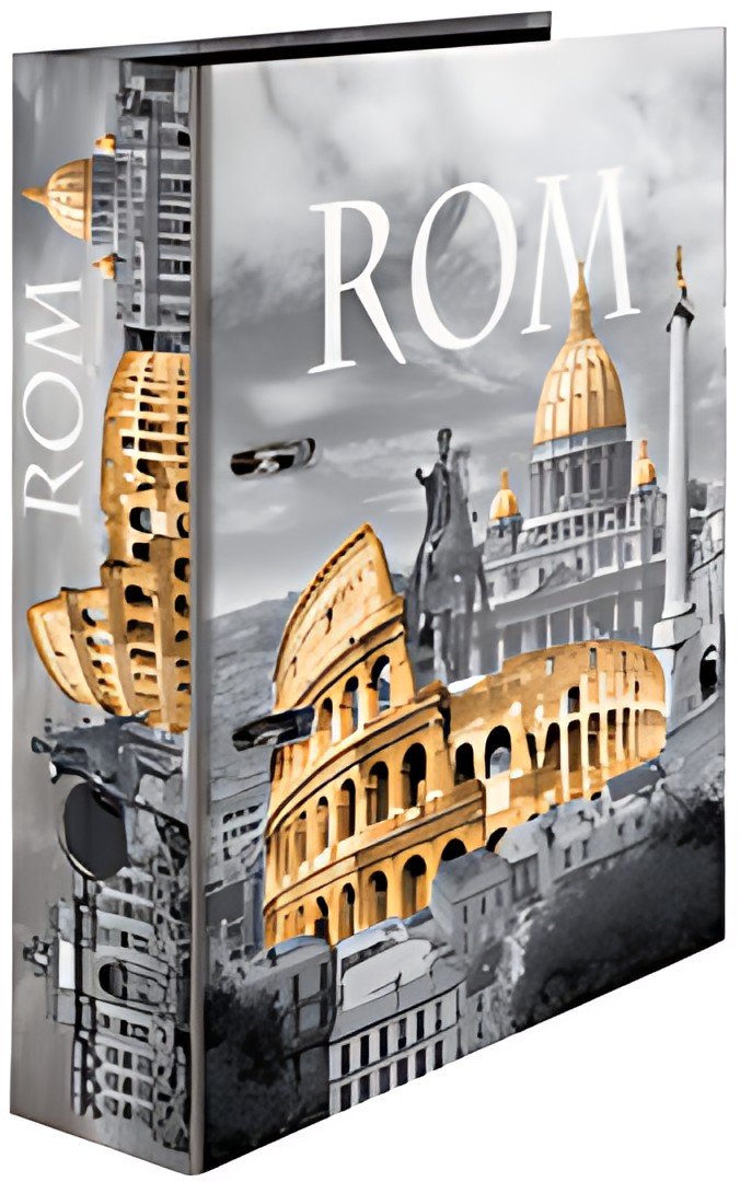 HERMA Classeur à levier à motifs "Rome", A4, dos: 70 mm