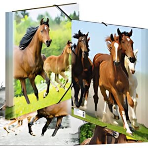 HERMA chemise élastique "chevaux", en PP, A3,