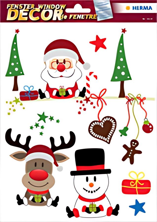 HERMA Image de Noël pour fenêtre "Joies de Noël"