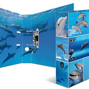 HERMA Classeur à levier à motifs "Animals", A4, dauphins