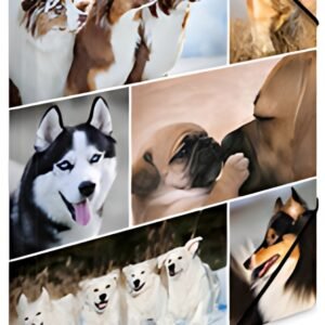 HERMA Chemise à élastiques "chiens", en carton,