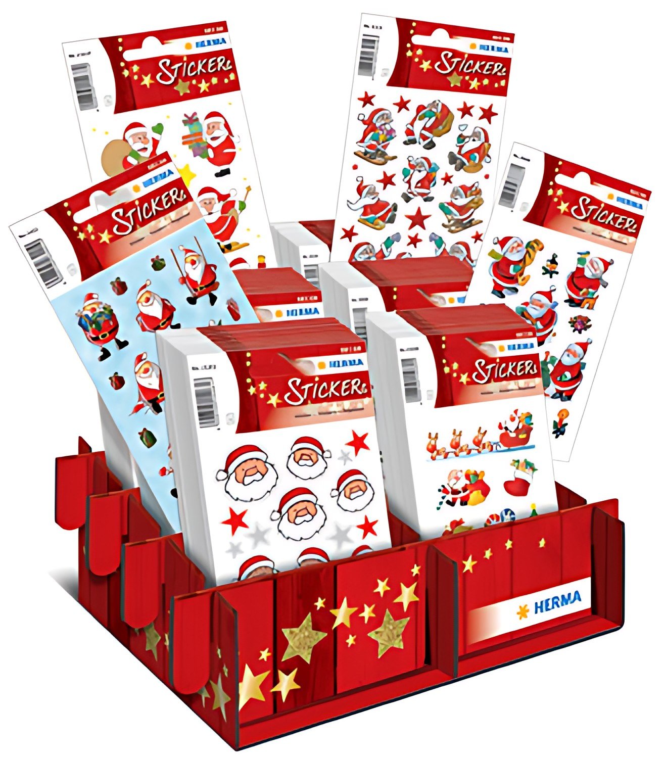 HERMA Autocollants de Noël DECOR "Nicolas & Co.", présentoir
