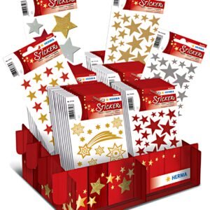 HERMA Autocollants de Noël MAGIC "Etoiles pailletées",