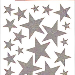HERMA Autocollants de Noel MAGIC "étoiles argent", pailletté