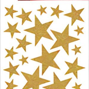 HERMA Autocollants de Noel MAGIC "étoiles or", pailletté