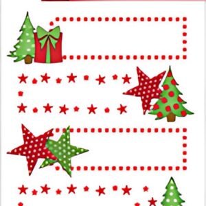 HERMA Autocollants de Noël DECOR "Etoiles & sapin",