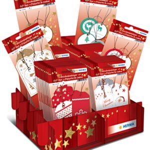 HERMA Etiquettes pour cadeau de Noel, présentoir de comptoir