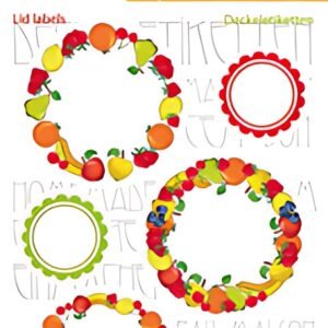 HERMA Etiquettes pour couvercle HOME "New Look Fruits I"