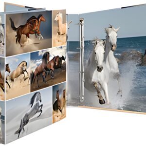 HERMA Classeur à anneaux "chevaux", A4, mécanisme 4 anneaux