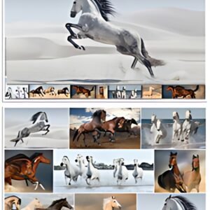HERMA Sous-main "Chevaux", (L)550 x (H)350 mm