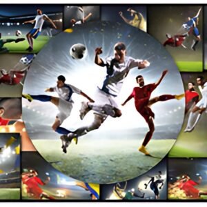 HERMA Sous-main "football", (L)550 x (H)350 mm