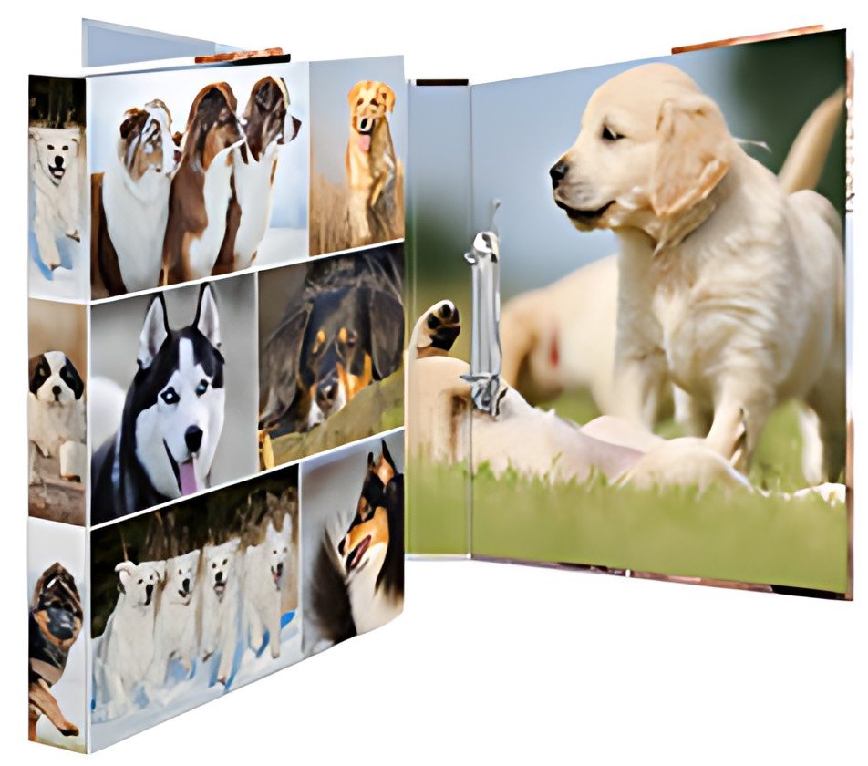 HERMA Classeur à anneaux "Animals" - chiens, A4, mécanisme à